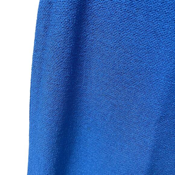 St. John Collection by Marie Gray Santana Knit Knee Skirt Light Blue 6 AS IS - Picture 4 of 5